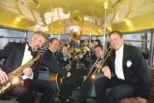 The Pasadena Roof Orchestra travelling through London.