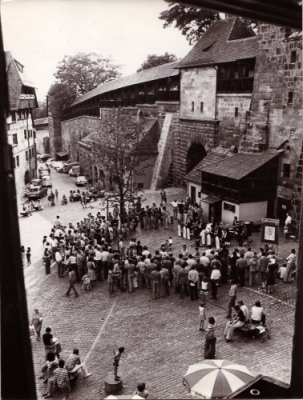 Tour Promotion in Nuremberg, Germany. (1975)