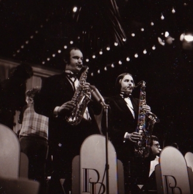 The saxophone section at New year´s eve 1975.
